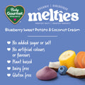 Baby Gourmet Melties, Blueberry, Sweet Potato & Coconut Cream, 23 g Bag (Pack of 8) | 8 Months+ | Meltable Snack for Self-Feeding | Organic | Canadian Brand 🍁 All In One Marketplace Canada