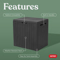 Keter City 30 Gal Outdoor Storage Box and Patio Side Table 🍁 All In One Marketplace Canada