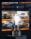 SEALIGHT H4/9003/HB2 LED Headlight Bulbs 50000 Lumens 800% Brightness, X1 Dual High/Low Beam LED Headlights Conversion Kit, 6000K Xenon White, H4 Halogen Replacement, IP67 Waterproof, Pack of 2 🍁 All In One Marketplace Canada