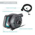 INTEX 66643E QuickFill 120 Volt AC Electric Pump: Inflates and Deflates Air Mattresses – Includes 3 Interrconnecting Nozzles – Easy Carry Handle – 1100 L/Min Air Flow – Indoor Use 🍁 All In One Marketplace Canada
