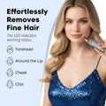 VG VOGCREST Eyebrow Facial Trimmer: 2 in1 Rechargeable Facial Hair Removal and Eyebrow Shaver - Face Lips Body Painless Facial Razor with Built-in LED Light (Sky Blue) 🍁 All In One Marketplace Canada