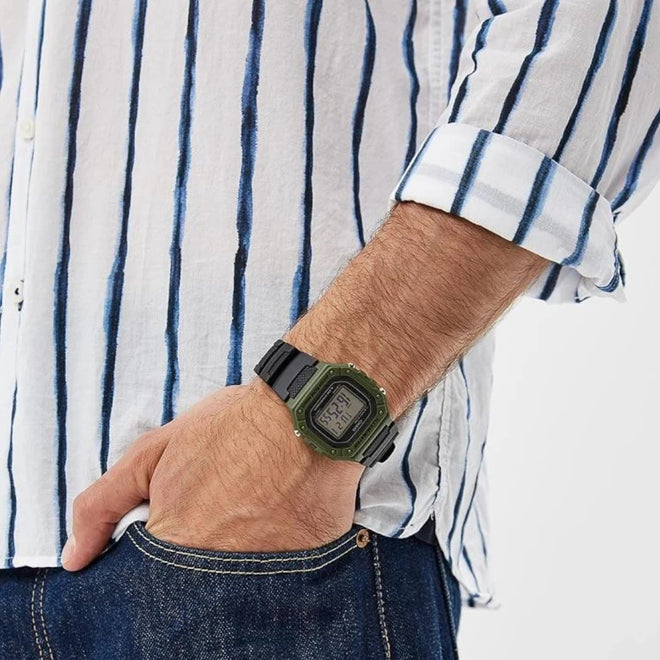 Casio Men's W-218H-3AVCF Classic Digital Display Quartz Black Watch 🍁 All In One Marketplace Canada