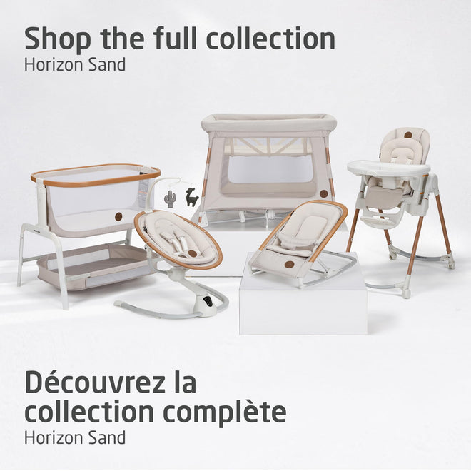 Maxi-Cosi Moa 8-in-1 High Chair, removable kitchen booster, converts to stool, table and chair, easy to clean, Horizon Sand 🍁 All In One Marketplace Canada