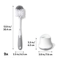 OXO Tot Bottle Brush with Nipple Cleaner and Stand – Gray, 2-Pack 🍁 All In One Marketplace Canada