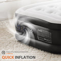 Sweetcrispy Twin Air Mattress, 18" Inflatable Blow Up Airbed with Built-in High Capacity Pump, Double Height, Non-Slip Bottom Design, Weight Capacity 660 lbs Air Bed for Home or Camping 🍁 All In One Marketplace Canada
