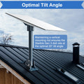 Starlink Gen 3/4/4X Mount Adapter Aluminum Alloy, 15.7" Heavy Duty Steel Pivot Pole Pipe with Adjustable Base (Roof Mount) 🍁 All In One Marketplace Canada