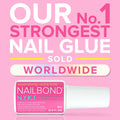 NYK1 Super Strong Nail Glue For Press On Nails, Nail Tips And Acrylic Nails (8ml) Nail Bond Brush On Nail Glue For Acrylics Glue On Nails And Fake Nails With Glue Brush for Stick On Nails Tips 🍁 All In One Marketplace Canada