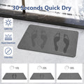 Ceecysaa Stone Bath Mat, Non-Slip Diatomaceous Earth Shower Mat, Quick Drying Bath Mat Stone, Super Absorbent Diatomite Bath Mats for Bathroom Kitchen, Easy to Clean, 60 x 39cm, Dark Gray 🍁 All In One Marketplace Canada