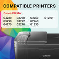 Canon Genuine Ink Cartridges GI-21 Series (Black, Cyan, Magenta & Yellow), Value Pack (4-Count) with PP-301 4" x 6" Photo Paper Plus Glossy II, Printer Ink for PIXMA G4280 / G3290 / G4270 Printers 🍁 All In One Marketplace Canada
