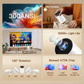 [Built-in Apps & 2026 Upgraded] WEMI Mini Portable Projector Mini Projecteur Portatif with WiFi 6 and Bluetooth 5.4 for Bedroom Smart Movie for iPhone Cell Phone Android OptiBarrel 500 🍁 All In One Marketplace Canada