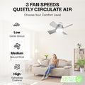 Socket Fan Light AS SEEN ON TV – Ceiling Fan with Lights and Remote, Ceiling Fan with Lights for Bedroom, Ventilateur Plafond, Screws into Light Socket, Ceiling Fans with 3 Light/Fan Modes 🍁 All In One Marketplace Canada