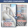 LOVIGA Universal Sliding Door Seal for Portable Air Conditioner and Dryer, 100% Sealing AC Door Vent Kit for Max 15cm Diameter Exhaust Hose, 25X192~232 Length Adjustable for Moblie A/C 🍁 All In One Marketplace Canada
