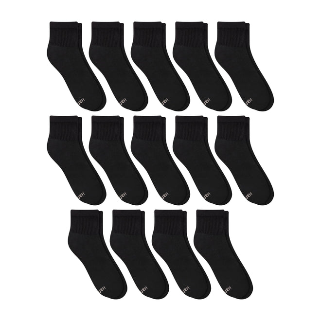 Hanes Womens Value Pack, Ankle Soft Moisture-wicking Socks, Available In 10 And 14-packs, Black - 14 Pack, 5-9 US 🍁 All In One Marketplace Canada
