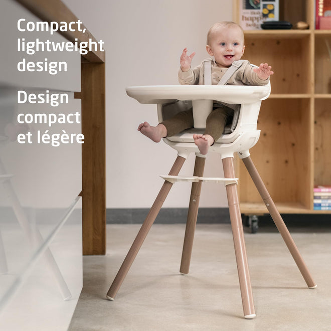 Maxi-Cosi Moa 8-in-1 High Chair, removable kitchen booster, converts to stool, table and chair, easy to clean, Horizon Sand 🍁 All In One Marketplace Canada