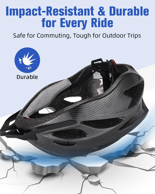Zacro Bike Helmet Adult Men Women - CPSC Safety Certified Lightweight Bicycle Helmet with Detachable Sun Visor, Mountain Bike Helmet Suitable for Men Women Adults Youth 🍁 All In One Marketplace Canada
