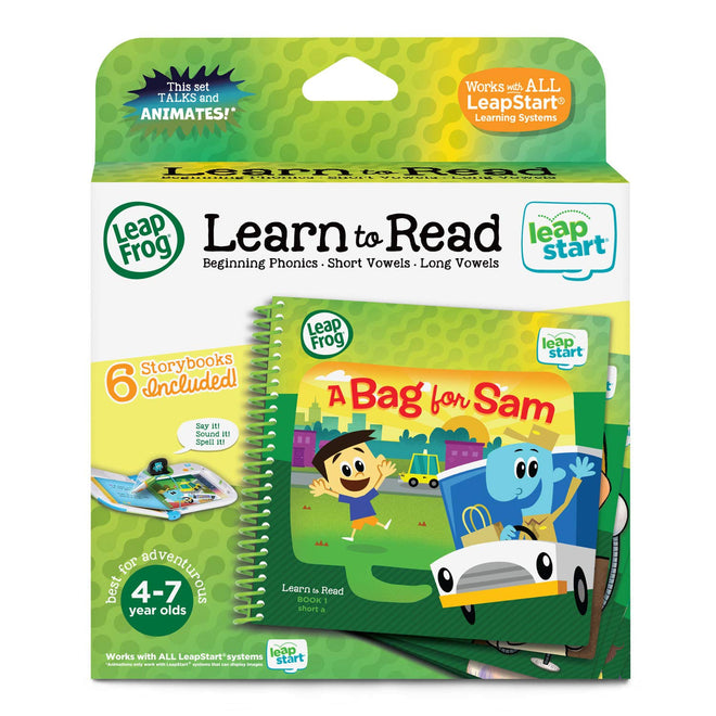 LeapFrog LeapStart Learn to Read Volume 1, 6 Book Set, Beginning Phonics, Short Vowels, Long Vowels 🍁 All In One Marketplace Canada