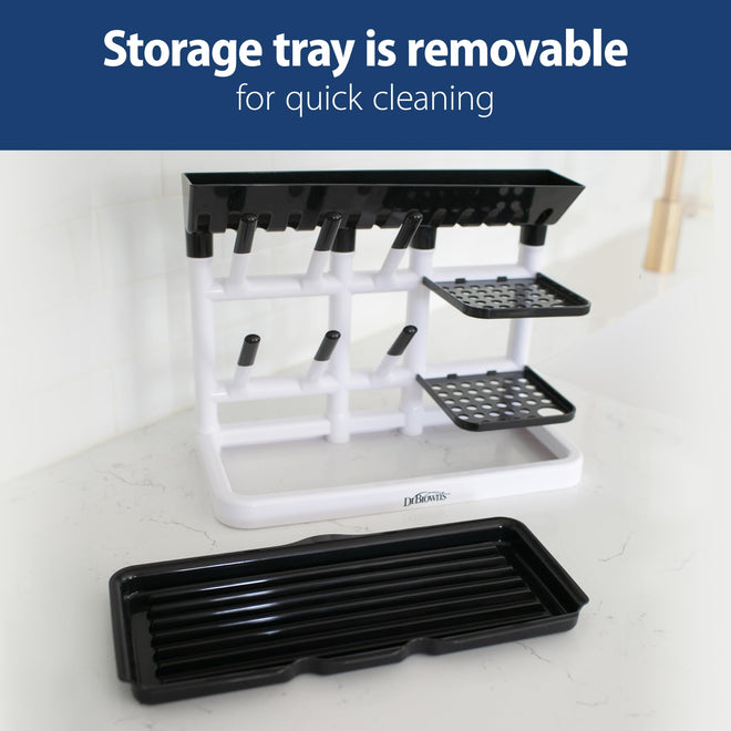 Dr. Brown’s™ Drying Tower, Stand-Up Drying Rack, Countertop Baby Bottle Drying with Organized Storage for Baby Essentials, Space Saving Vertical Rack 🍁 All In One Marketplace Canada