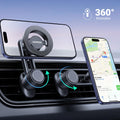 UGREEN Magsafe Phone Mount for Car, Not Blocking Air Vent, with 2 Metal Rings for All Phones Strengthen Magnetic Car Phone Holder Compatible with iPhone 17 16 15 Pro Max 14 13 12 Pro Mini MagSafe Case 🍁 All In One Marketplace Canada