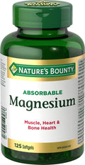 Nature's Bounty Absorbable Magnesium 400mg, Multi-coloured, 125 Softgels 🍁 All In One Marketplace Canada