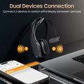 Bluetooth Headset with Microphone, Trucker Headset Bluetooth Wireless Noise Cancelling & Mute Button, 55 Hours Working Time Wireless On-Ear Headset 🍁 All In One Marketplace Canada