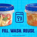 Ziploc Twist N Loc Reusable Containers, Leak-Proof Lid, Keeps Food Fresh, BPA Free, Microwave, Freezer and Dishwasher Safe Food Storage for Lunch and Leftovers, 9 Containers, 2 Cup Capacity 🍁 All In One Marketplace Canada