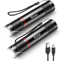 Blukar LED Rechargeable Flashlight 2 Pack, Super Bright Small Handheld Flashlights- Zoomable, Adjustable Brightness, Long Lasting Flash Light, Waterproof Pocket Size Torch Light for Emergency, Camping 🍁 All In One Marketplace Canada