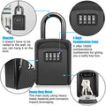 Key Lock Box, [No Installation Require] Diyife Portable Outdoor Lock Box for Keys with Removable Shackle, 5 Keys Capacity, Weatherproof 4-Digit Combination Key Safe for Home AirBnb Office 🍁 All In One Marketplace Canada
