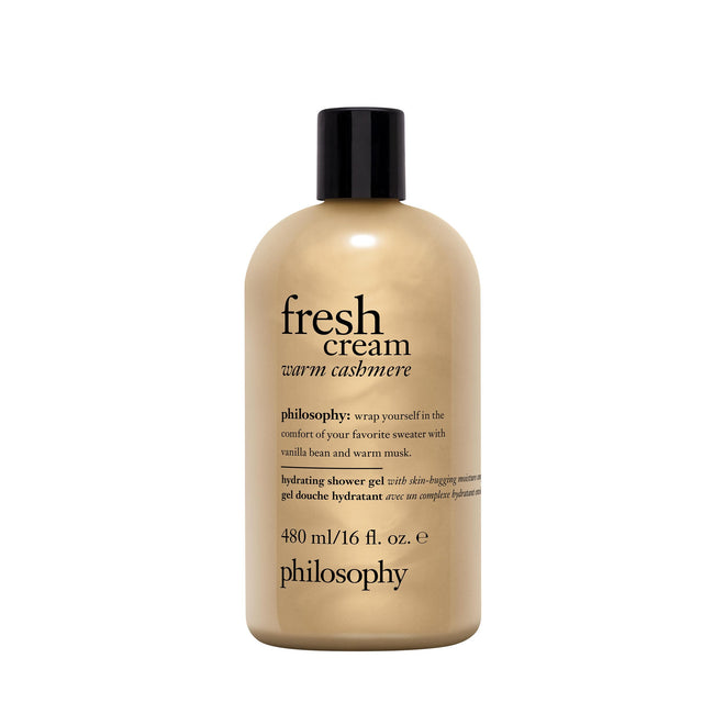 philosophy fresh cream warm cashmere hydrating shower gel, cleanses, conditions, moisturizes skin,480ml 🍁 All In One Marketplace Canada