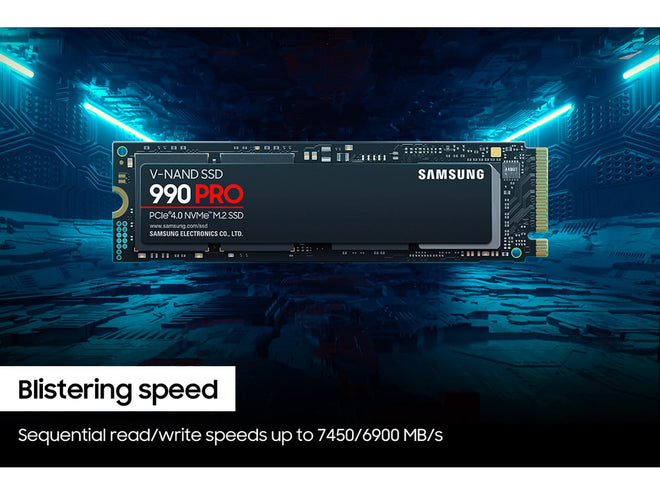 SAMSUNG 990 PRO SSD 2TB PCIe Gen4 NVMe M.2 Internal Solid State Hard Drive, Upto 7,450MB/s, Fast Speed for Gaming Heat Control, Direct Storage and Memory Expansion, MZ-V9P2T0B/AM [Canada Version] 🍁 All In One Marketplace Canada