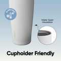 Owala FreeSip Sway Insulated Stainless Steel Water Bottle with Two-Way Spout, Built-In Straw and Bucket Handle, Made for Travel, School, and Sports, 40oz, BPA Free, Leak Proof, Iced Breeze 🍁 All In One Marketplace Canada