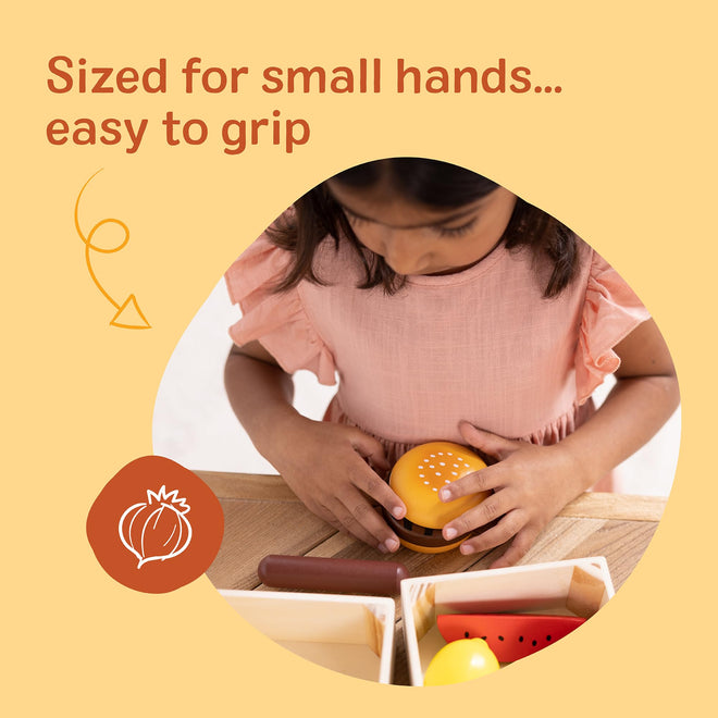 Melissa & Doug Food Groups, 21-Piece Wooden Toys Set of Pretend Play Food & Kids Play Kitchen Accessories, Preschool Toys for Girls & Boys Ages 3+ 🍁 All In One Marketplace Canada