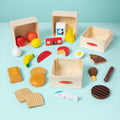 Melissa & Doug Food Groups, 21-Piece Wooden Toys Set of Pretend Play Food & Kids Play Kitchen Accessories, Preschool Toys for Girls & Boys Ages 3+ 🍁 All In One Marketplace Canada