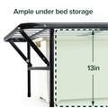 ZINUS SmartBase Tool-Free Assembly Mattress Foundation / 14 Inch Metal Platform Bed Frame/No Box Spring Needed/Sturdy Steel Frame/Underbed Storage, Black, Twin, Regular 🍁 All In One Marketplace Canada