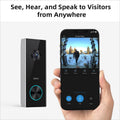 AOSU Doorbell Camera Wireless Outdoor, Battery-Powered Video Doorbell with Chime, 2K Resolution, Save Locally or to The Cloud, 2.4GHz WiFi, 180-Day Battery Life, Work with Alexa & Google Assistant 🍁 All In One Marketplace Canada