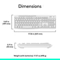Logitech MK270 Wireless Keyboard and Mouse Combo for Windows, 2.4 GHz Wireless, Compact Mouse, 8 Multimedia and Shortcut Keys, 2-Year Battery Life, for PC, Laptop - Off White 🍁 All In One Marketplace Canada