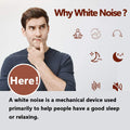 Magicteam Sleep Sound White Noise Machine with 20 Natural Soothing Sounds and Memory Function 32 Levels of Volume Powered by AC or USB and Sleep Timer Sound Therapy for Baby Kids Adults (White) 🍁 All In One Marketplace Canada