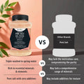 Herbion Naturals Himalayan Pink Salt - Fine Grain - 5 lb. (2.2 Kg) Unbreakable Jar - Kosher Certified - GMO-Free - Vegan - Supreme Quality - Chemical Free 🍁 All In One Marketplace Canada
