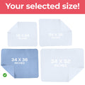 Utopia Bedding (Pack of 2) Waterproof Incontinence Pads Quilted Washable & Absorbent Bed Pad for Adults and Kids 34 x 36 inches (Blue) 🍁 All In One Marketplace Canada