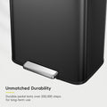 EKO Madison Matte Black 50 Liter/13.2 Gallon Step Trash Can with Inner Liner - Fingerprint Resistant Finish 🍁 All In One Marketplace Canada