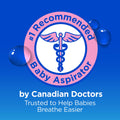 hydraSense Baby Nasal Aspirator, Baby Nasal Care, Gently Relieves Congestion in Babies, Non-medicated, With 100% Natural Source Seawater, Preservative-Free, 1 Kit 🍁 All In One Marketplace Canada