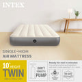 INTEX 64101E Dura-Beam Standard Single-High Air Mattress: Fiber-Tech – Twin Size – 10in Bed Height – 300lb Weight Capacity – Pump Sold Separately 🍁 All In One Marketplace Canada