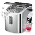EUHOMY Ice Maker Countertop, 9 Cubes Ready in 6 Mins, 26lbs/24H, Self-Cleaning, Portable Ice Maker Machine with Carry Handle, Basket and Scoop, 2 Sizes of Bullet Ice for Home, Kitchen, Office 🍁 All In One Marketplace Canada