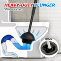 FORASTO 2 in 1 Toilet Brush and Plunger Set, Extended Handle, Bathroom Cleaning Tools, Toilet Bowl Brush and Plungers Combo, Bathroom Cleaning Supplies, Charcoal 🍁 All In One Marketplace Canada