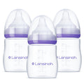 Lansinoh Anti-Colic Baby Bottles for Breastfeeding Babies, 5 Ounces, 3 Count, Includes 3 Slow Flow Nipples, Size S 🍁 All In One Marketplace Canada