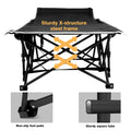 Overmont Portable Folding Camping Cot - 28” Extra Wide Portable Sleeping Cot Load 550 LBS with Carry Bag for Outdoor Travel Home Office Nap, Black 🍁 All In One Marketplace Canada