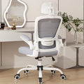 Mimoglad Office Chair, Comfy Desk Chair - High Back Ergonomic Computer Chair with Adjustable Lumbar Support & Headrest, Flip-up Armrests for Guitar Playing (Moon Grey) 🍁 All In One Marketplace Canada