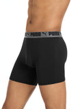 Puma Men's 4 Pack Active Stretch Boxer Briefs, Black, Large 🍁 All In One Marketplace Canada