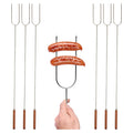 Coghlan's Camp Forks 6-Pack – 40" Solid Steel, Marshmallow Sticks with Wooden Handles | Heavy-Duty Camping Essentials for Fire Pit Roasting, BBQ Grilling & Outdoor Cooking 🍁 All In One Marketplace Canada