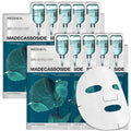 MEDIHEAL Madecassoside Essential Face Mask - Korean Skincare, Blemish Repair with Hyaluronic Acid, Moisture Barrier & Skin Texture Care for Women, Vegan Formula (10 Sheets) 🍁 All In One Marketplace Canada