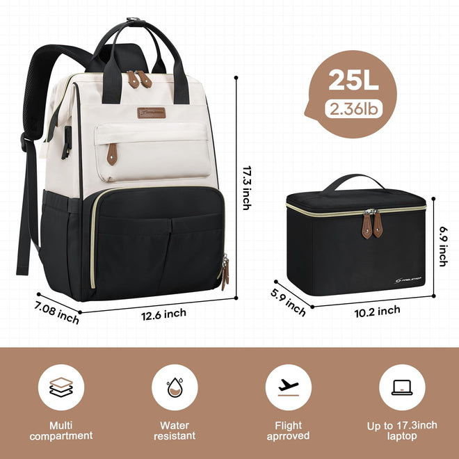 Maelstrom 15.6-17.3" Laptop Backpack with Lunch Box, Work Bag for Women Men 🍁 All In One Marketplace Canada